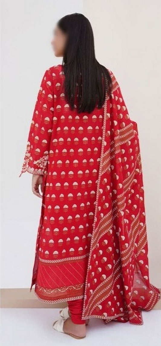 30195 Zellbury Unstitched Lawn Collection 3 Pc