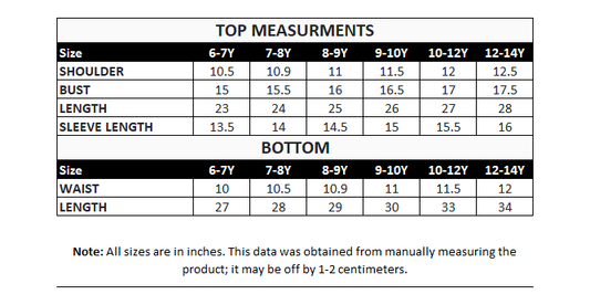 Kids 2pc Ready to Wear - Azure Bird Symphony - 2pcs