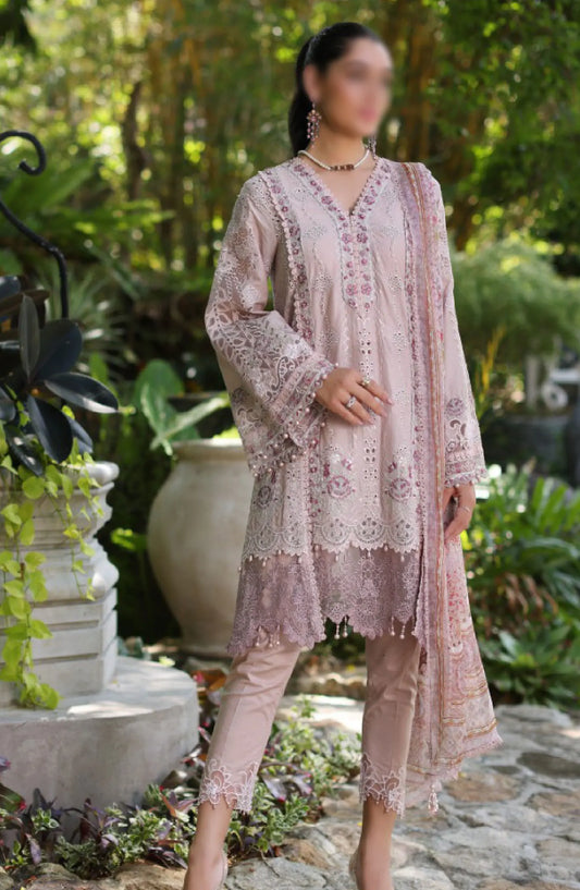Noor By Saadia Asad Luxury Chikankari Lawn Collection 2024 - D 03 A