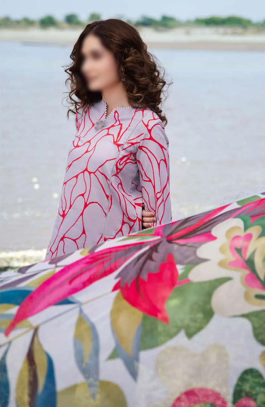 Maria B M Basics Unstitched Lawn Edition 2024 - Design 04 A