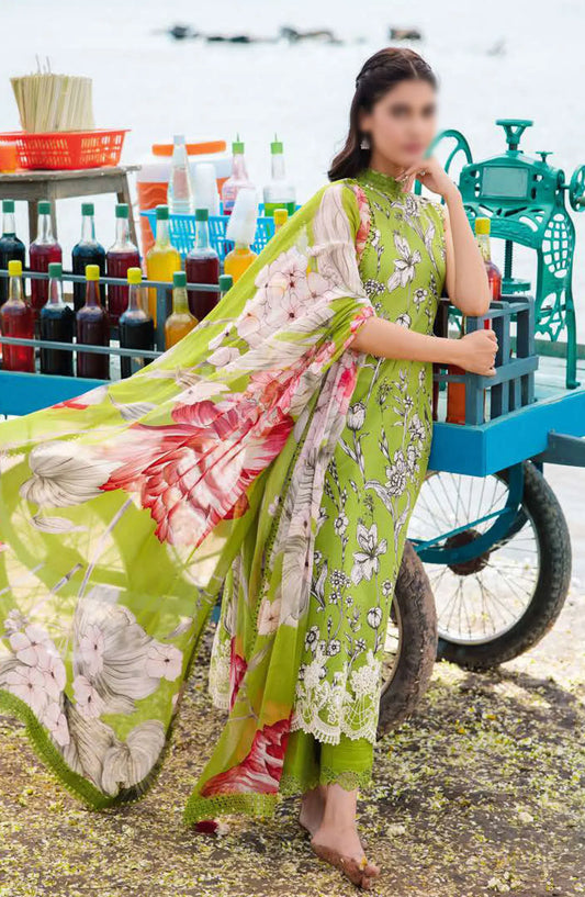 Maria B M Basics Unstitched Lawn Edition 2024 - Design 05 B