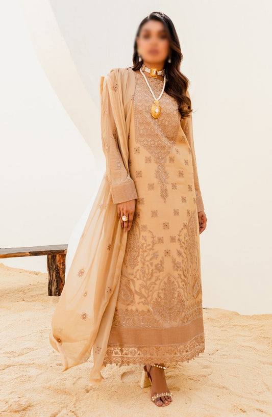 Mashq Sejal Luxury Chiffon Collection 2023 - 501 DESERT DUST
