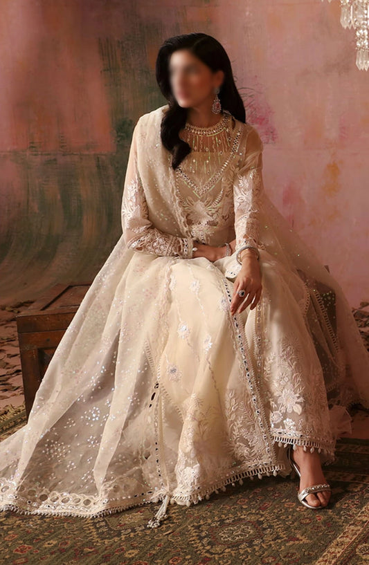 Tara Festive Unstitched By Sardinia - 503 Dove