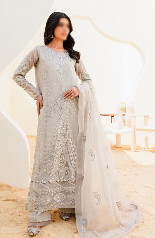 Mashq Sejal Luxury Chiffon Collection 2023 - 504 BARELY BLUE