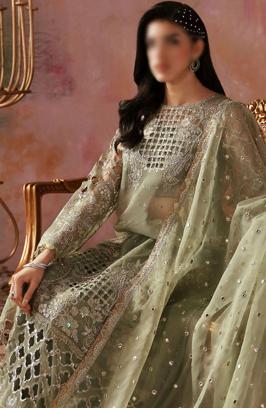 Tara Festive Unstitched By Sardinia - 506 Sage