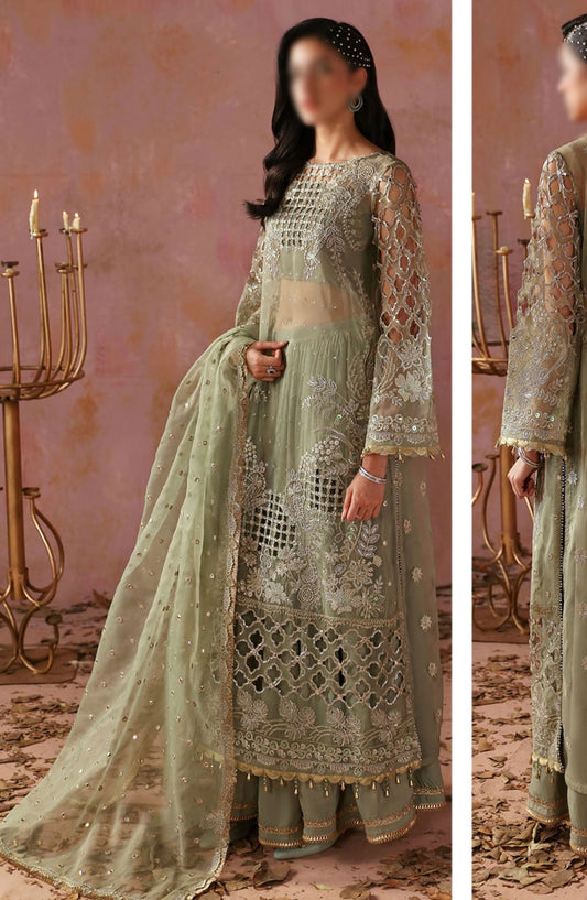 Tara Festive Unstitched By Sardinia - 506 Sage