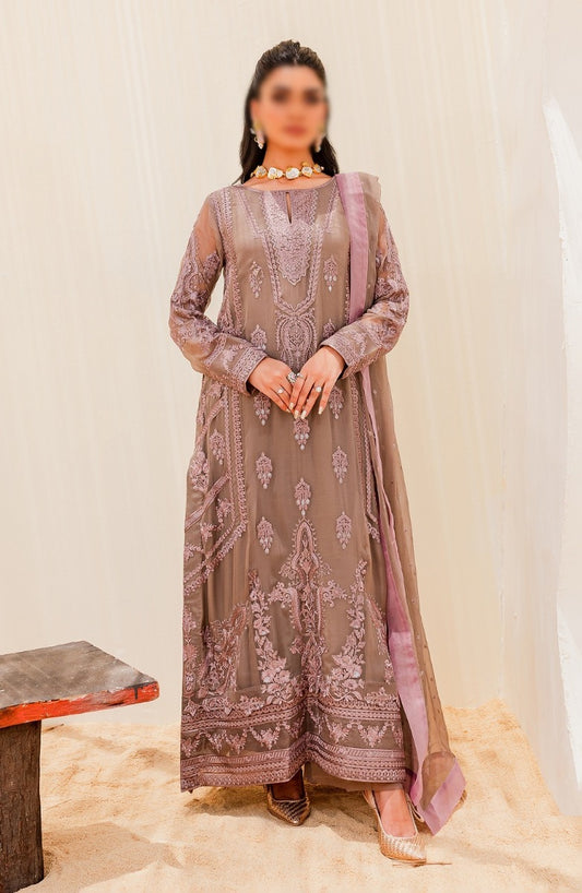 Mashq Sejal Luxury Chiffon Collection 2023 - 508 Wood Rose