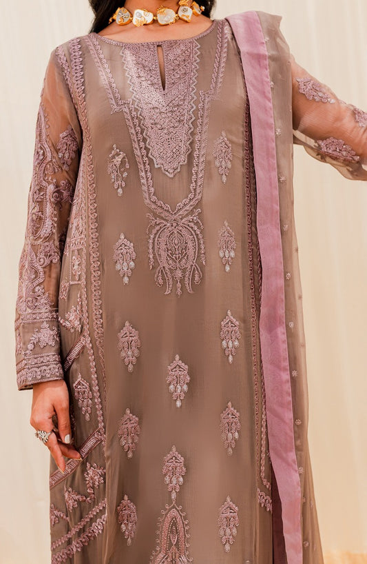 Mashq Sejal Luxury Chiffon Collection 2023 - 508 Wood Rose