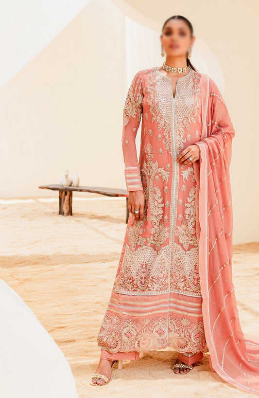 Mashq Sejal Luxury Chiffon Collection 2023 - 509 BLUSH