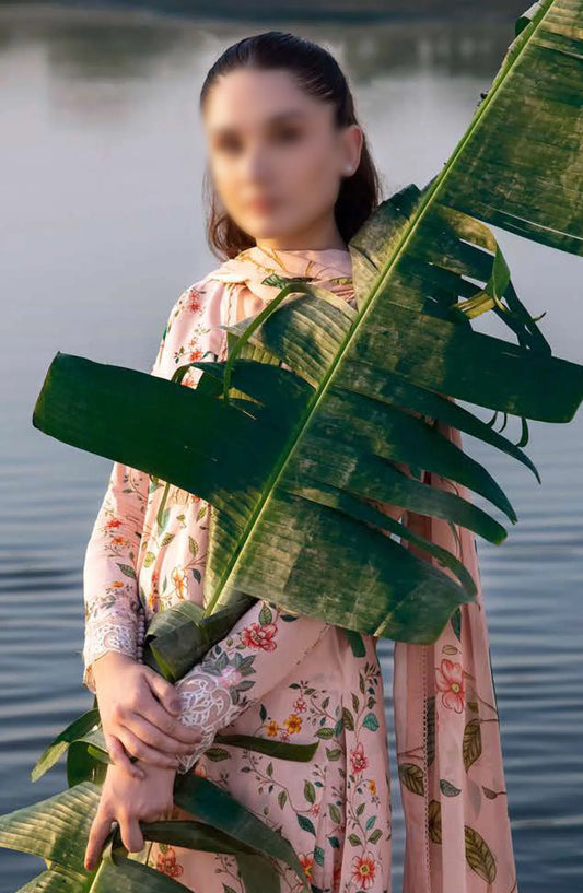 Maria B M Basics Unstitched Lawn Edition 2024 - Design 06 A