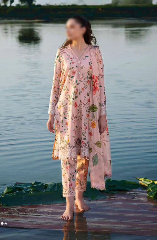 Maria B M Basics Unstitched Lawn Edition 2024 - Design 06 A