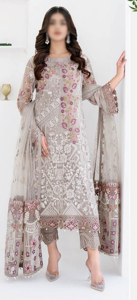 608 Ramsha Chevron Chiffon Collection Vol 06 2023
