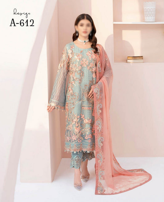612 Ramsha Chevron Chiffon Collection Vol 06 2023