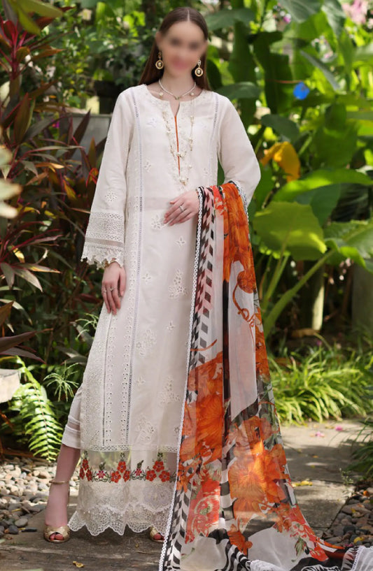 Noor By Saadia Asad Luxury Chikankari Lawn Collection 2024 - D 06 B