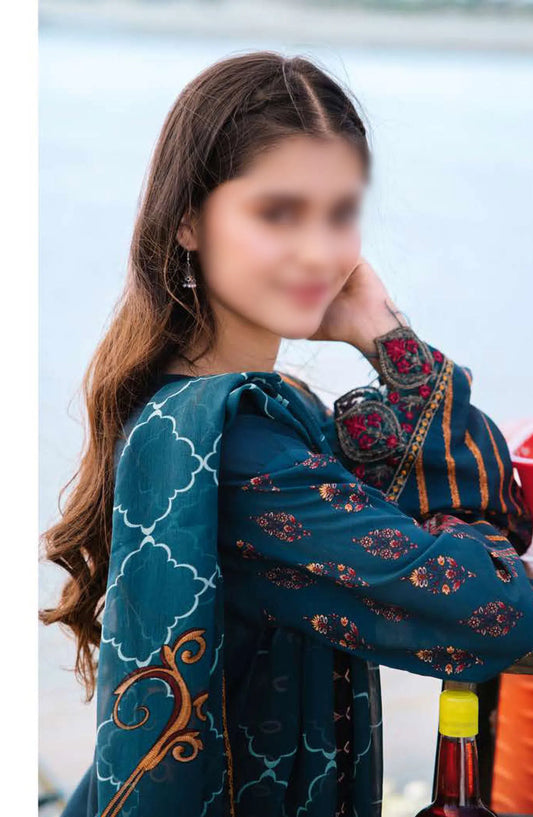 Maria B M Basics Unstitched Lawn Edition 2024 - Design 07 A