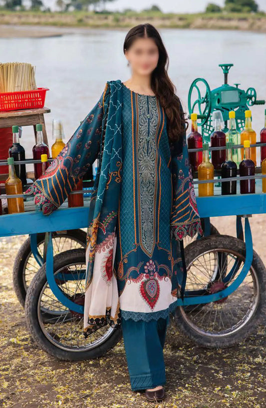 Maria B M Basics Unstitched Lawn Edition 2024 - Design 07 A