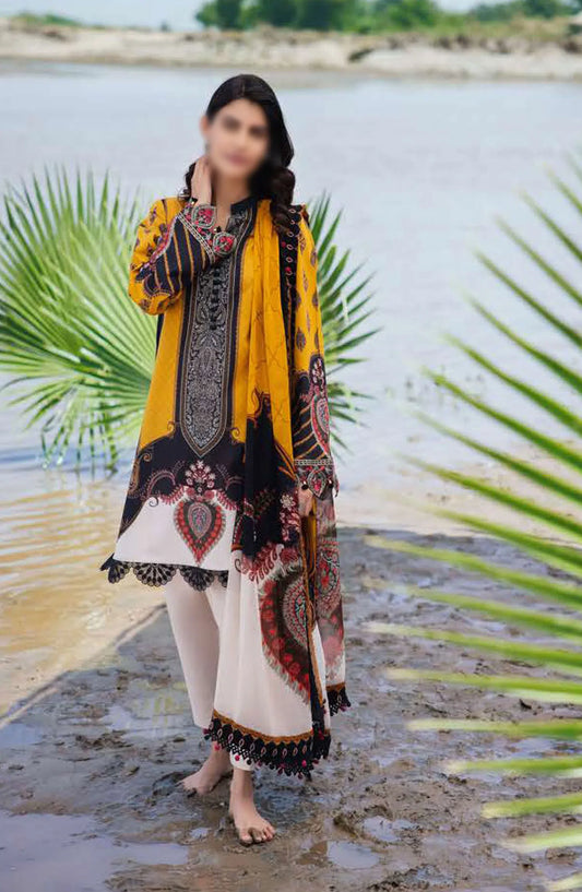 Maria B M Basics Unstitched Lawn Edition 2024 - Design 07 B