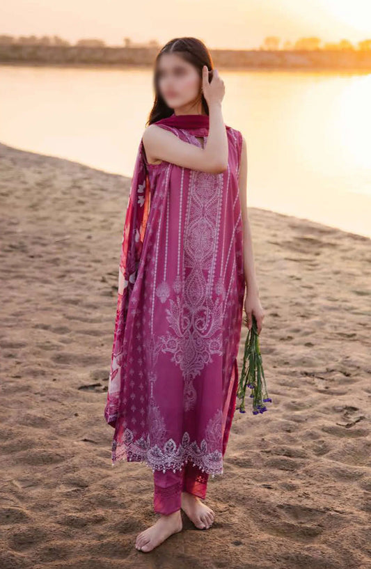 Maria B M Basics Unstitched Lawn Edition 2024 - Design 08 B