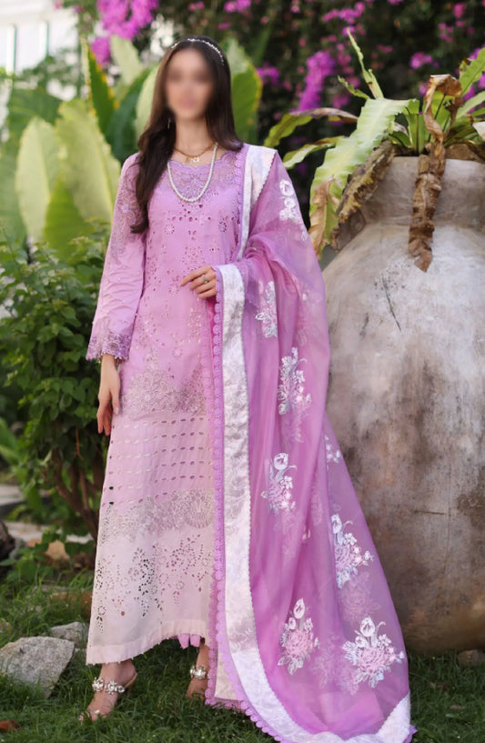 Noor By Saadia Asad Luxury Chikankari Lawn Collection 2024 - D 09 A