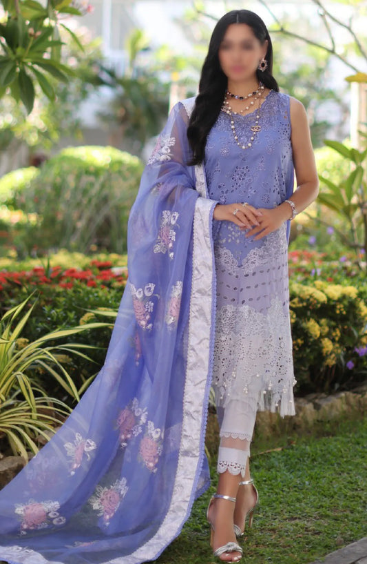 Noor By Saadia Asad Luxury Chikankari Lawn Collection 2024 - D 09 B