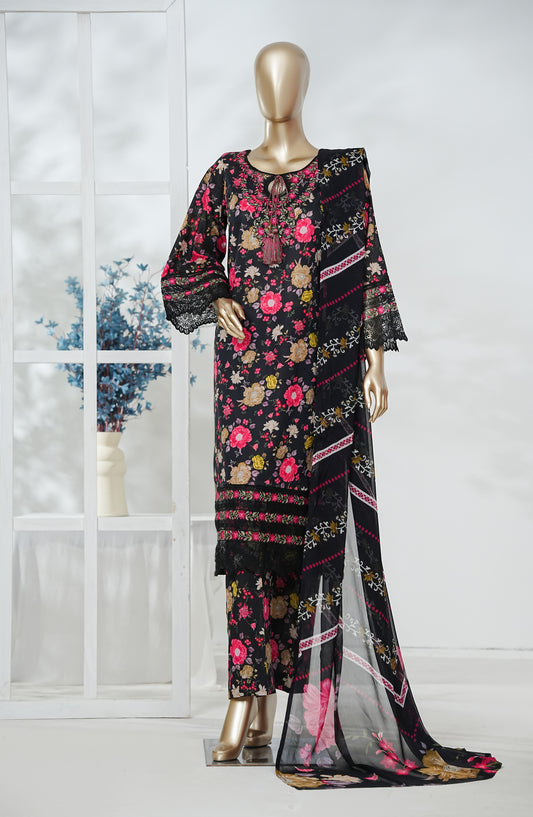 Afsana by Amna Khadija Embroidered Cotton Stitched 3 Piece Suit - AZFP-03 - AM26AZFP - Pink - Festive Collection