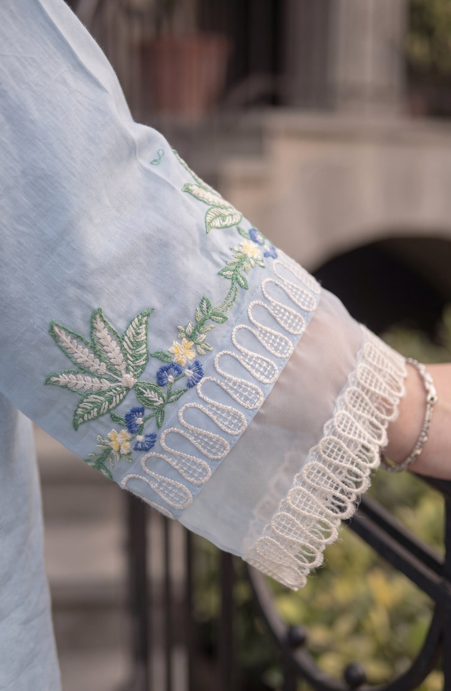 Adaa-e-Khaas by Amna Khadija Embroidered Cotton Stitched 2 Piece Co-ords Set - AKAK-03 - AM26KAK - Blue - Casual Collection