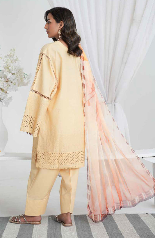 Aiman by Johra Chikankari Lawn Unstitched 3 Piece Suit - JH-859 - JH25AIM - Yellow - Summer Collection