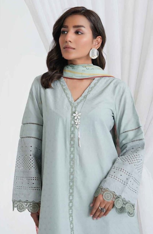 Aiman by Johra Chikankari Lawn Unstitched 3 Piece Suit - JH-857 - JH25AIM - Blue - Summer Collection