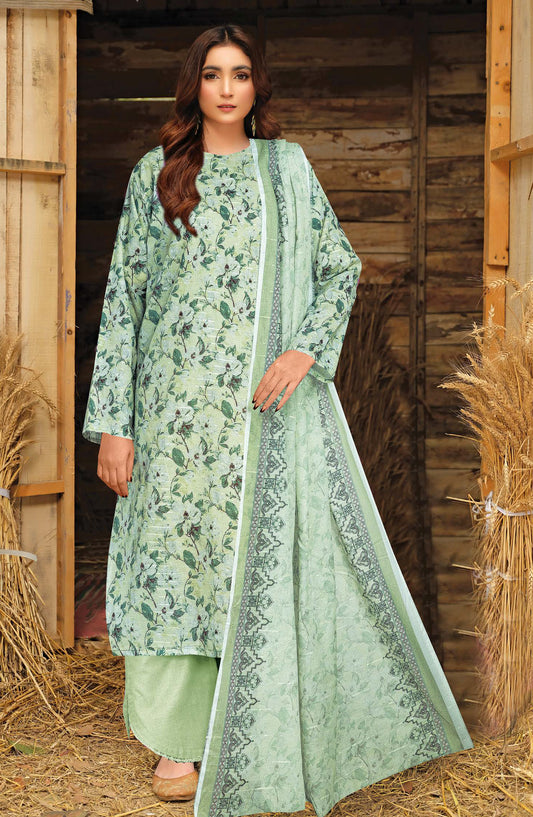 Amber by Johra Printed Lawn Unstitched 3 Piece Suit - JH-1102 - JH25AMBER - Green - Casual Collection