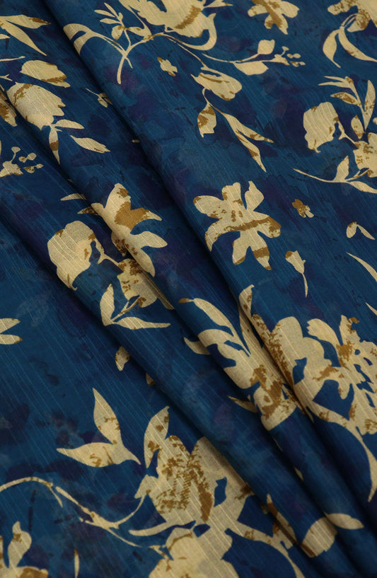 Amna Khadija Classic Printed Bana Dora Lawn Unstitched 2 Piece Suit - Design-04 - AK25CFL6 - Blue - Summer Collection