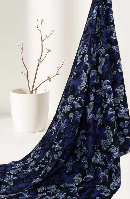 Amna Khadija Classic Printed Lawn Unstitched 2 Piece Suit - Design-04 - AK25CFL6 - Blue - Summer Collection
