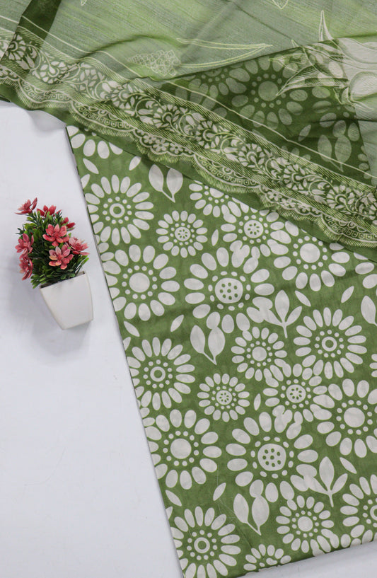 Amna Khadija Fancy Printed Lawn Unstitched 3 Piece Suit - D-02 - AM26FNC - Green - Summer Collection