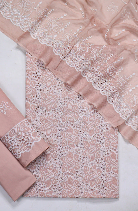 Amna Khadija Fancy Embroidered Lawn Unstitched 3 Piece Suit - D-07 - AM26FNC - Pink - Summer Collection