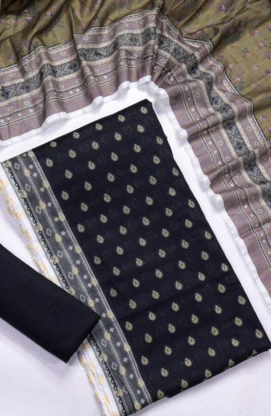 Amna Khadija Broshia Lawn Unstitched 3 Piece Suit - D-20 - AM26FNC - Black - Summer Collection