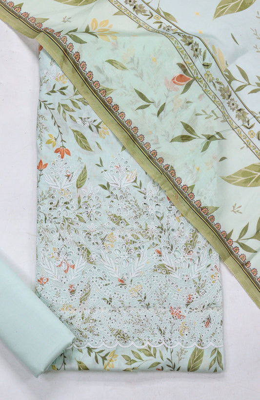 Amna Khadija Printed Lawn Unstitched 3 Piece Suit - D-02 - AM26FNC - Green - Summer Collection