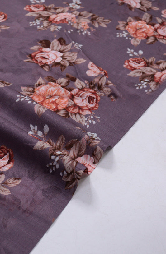 Amna Khadija Fancy Printed Lawn Unstitched 2 Piece Suit - D-15 - AM26FNC - Purple - Summer Collection