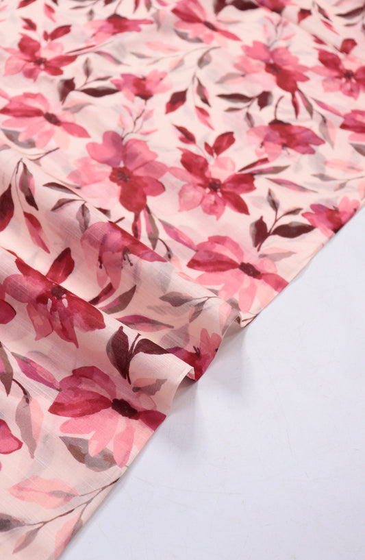 Amna Khadija Fancy Printed Lawn Unstitched 2 Piece Suit - D-9 - AM26FNC - Pink - Summer Collection