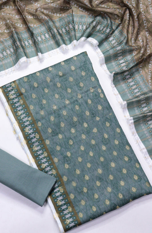 Amna Khadija Broshia Lawn Unstitched 3 Piece Suit - D-05 - AM26FNC - Blue - Summer Collection