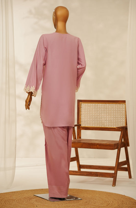 Aroha by Amna Khadija Embroidered Cotton Stitched 2 Piece Suit - AKPA-06 - AK25AROH - Pink - Summer Collection
