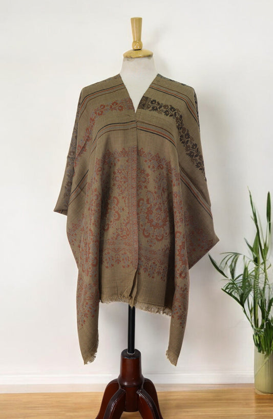 Amna Khadija Premium Wool Shawl - D-03 - 1224180-2 - AM25SHWL - Green - Winter Collection