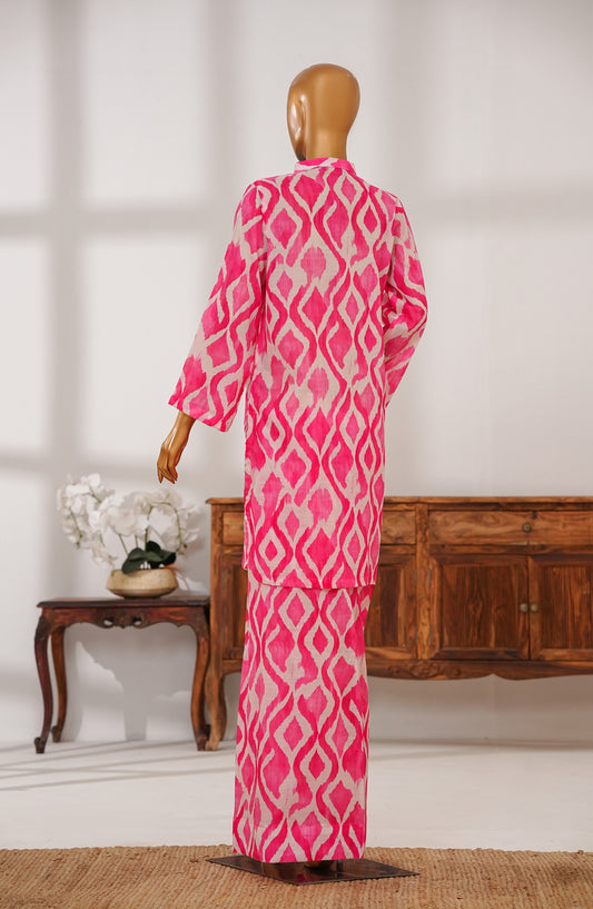 Amna Khadija Carell 88 Printed Lawn Stitched 2 Piece Suit - AKCS-01 - AM25CR88 - Pink - Summer Collection