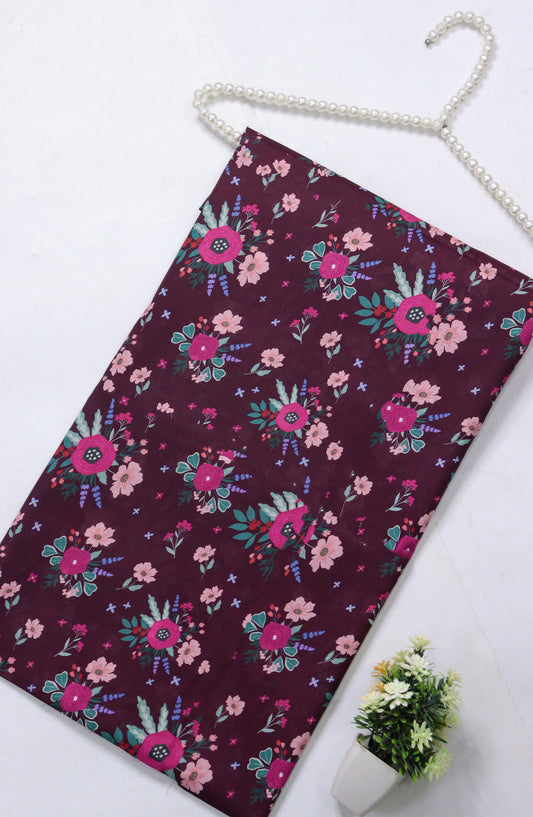 Amna Khadija Printed Lawn Unstitched 1 Piece - PD-23 - AM26PCO - Purple - Summer Collection