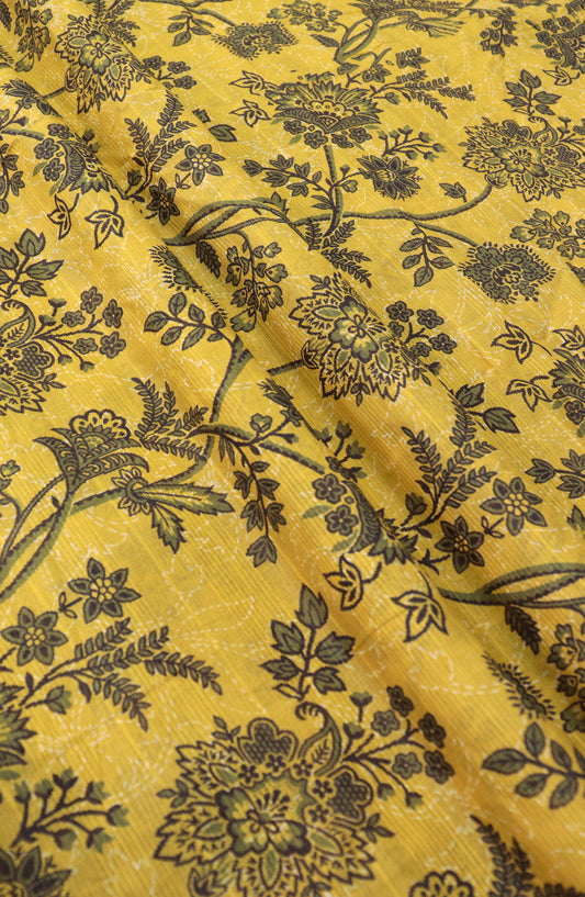 Amna Khadija Digital Printed Lawn Unstitched 2 Piece Suit - D-16 - AM26FNC - Yellow - Summer Collection