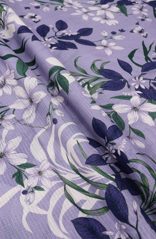 Amna Khadija Digital Printed Lawn Unstitched 2 Piece Suit - D-11 - AM26FNC - Blue - Summer Collection