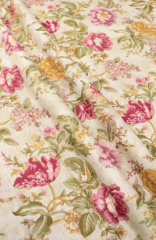 Amna Khadija Digital Printed Lawn Unstitched 2 Piece Suit - D-01 - AM26FNC - Fawn - Summer Collection