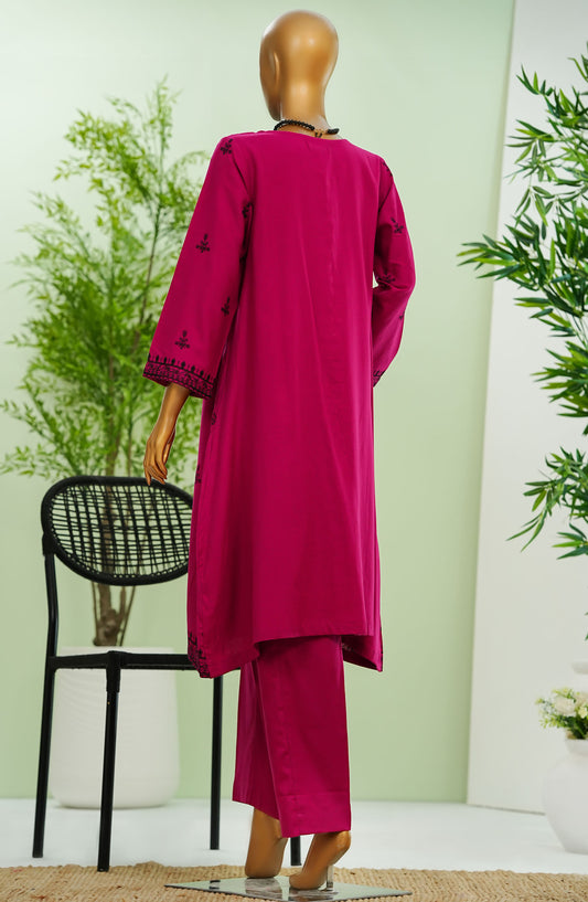 Bellini by Amna Khadija Embroidered Cotton Stitched 2 Piece Suit - BERTW-01 - AM25BERTW - Pink - Summer Collection