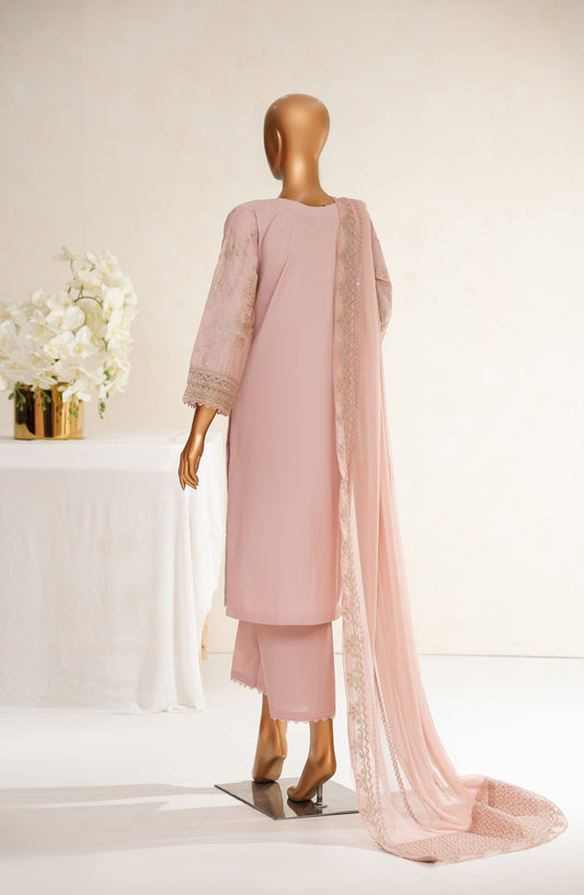 Anaya by Amna Khadija Embroidered Cotton Stitched 3 Piece Suit - ASL-18 - AM25ASLN - Pink - Luxury Collection