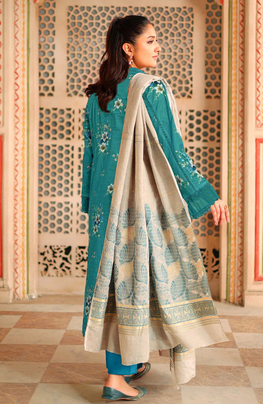 Anaysha by Johra Embroidered Lawn Unstitched 3 Piece Suit - JH-643 - JH25ANSH - Blue - Summer Collection