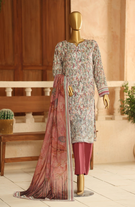 Asasa by HZ Embroidered Lawn Unstitched 3 Piece Suit - ASD-04 - HZ26PASS - Multi - Summer Collection