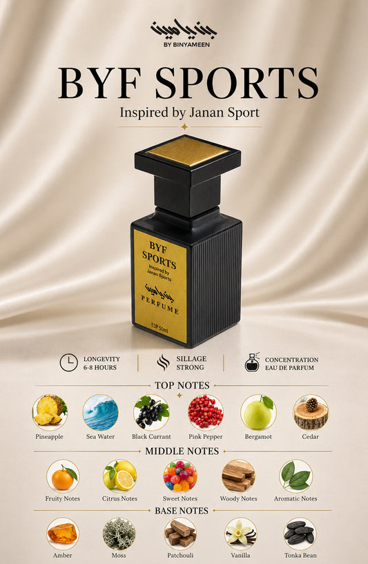 BYF SPORTS Inspired by Janan Sport - BY26TVL - Men Perfume